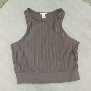 Reebok mauve crop top